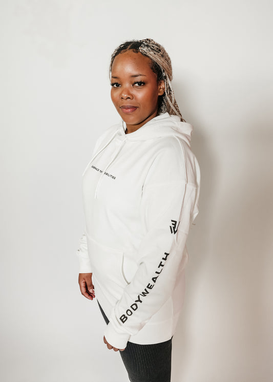 BW Offwhite oversized hoodie