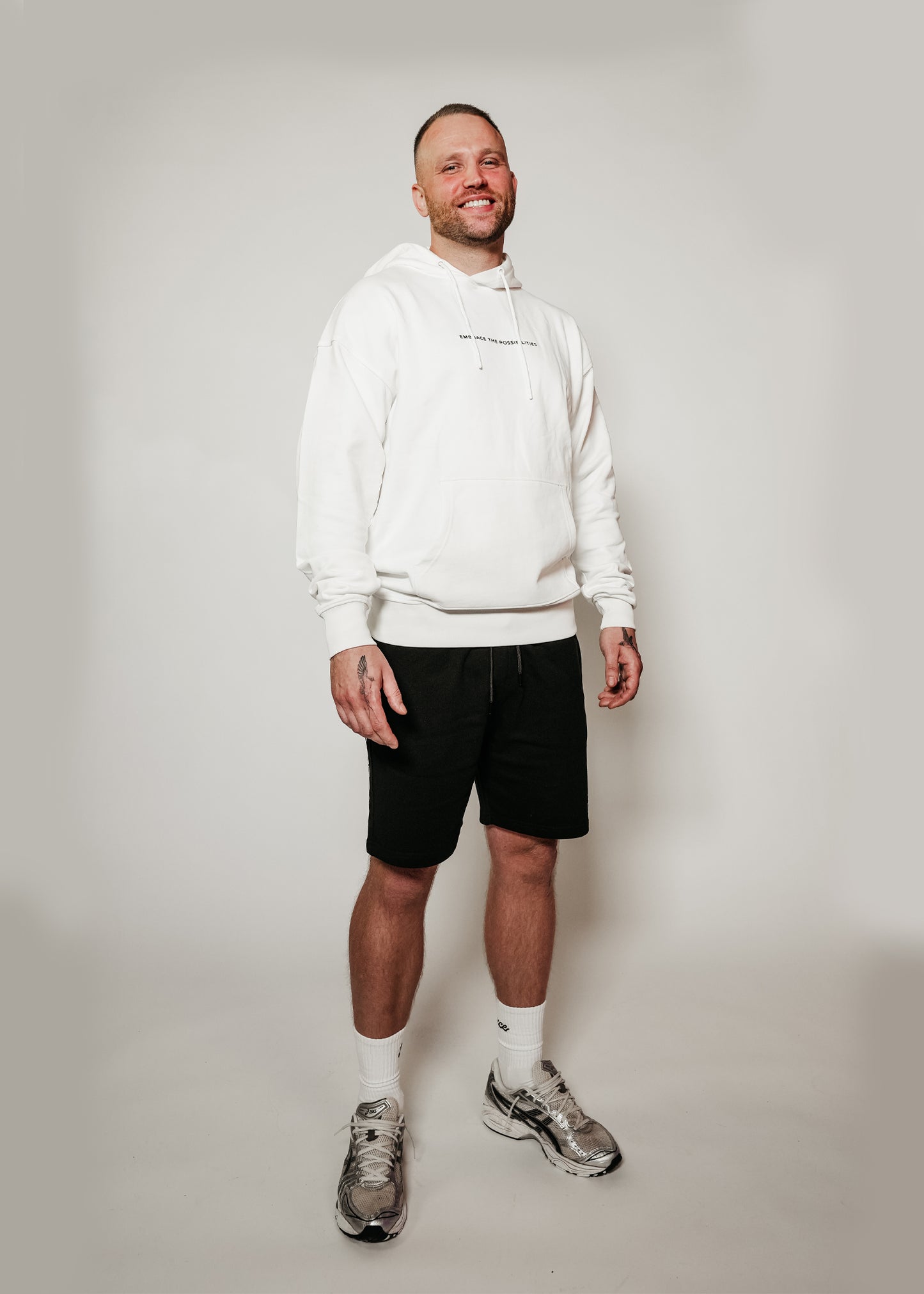BW Offwhite oversized hoodie